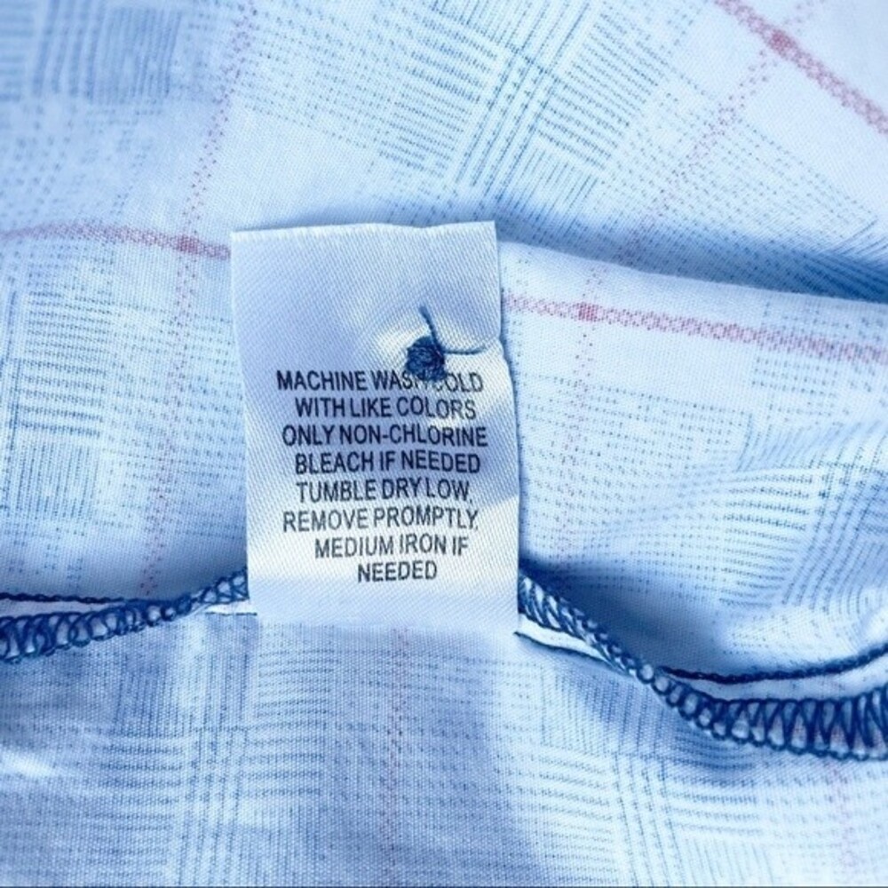 Brad Paisley Moonshine Spirit Western Shirt Blue & Cream Plaid Men’s Size Large - Picture 10 of 12